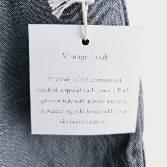 Nicole Miller Gray High Rise Linen Blend Shorts NWT, size 8 - Picture 9 of 10